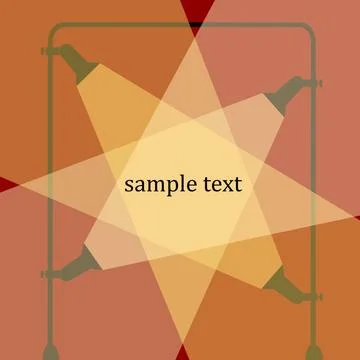 Spotlight spotlight with sample text space, vector art illustration Copyri... Stock Photos