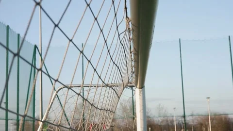 Spotlight, Stadium lights, with blue sky timelapse 4k Stock Footage 302309431