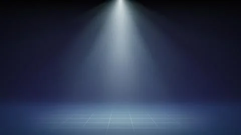Spotlight stage background. Studio, grid floor. Backdrop products presentation Stock Illustration
