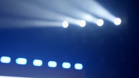 Spotlight on stage Stock Footage 293656419