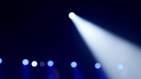 Spotlight on stage Stock Footage 293656423