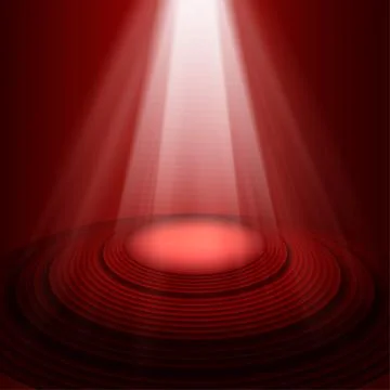 Spotlight on stage Stock Illustration
