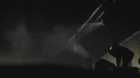 Spotlight on stage. soffits Vídeo Stock 63427448