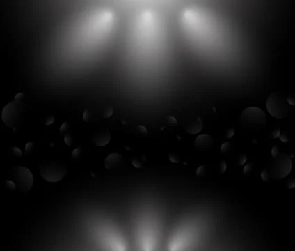Spotlight studio on back background with bokeh Stock-Illustration