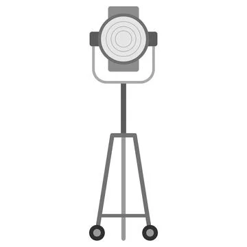 Spotlight studio flat clipart vector illustration 스톡 일러스트