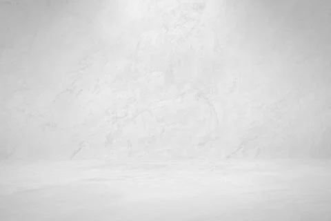 Spotlight studio light on cement wall paint texture background black and white Stock Photos