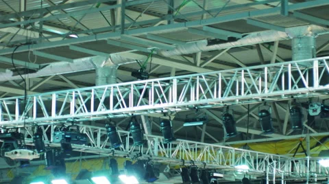 Spotlight System Stock Footage 68365703