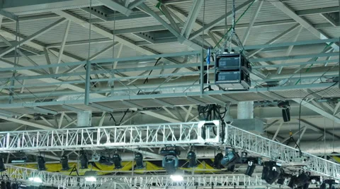 Spotlight System Stock Footage 68368687