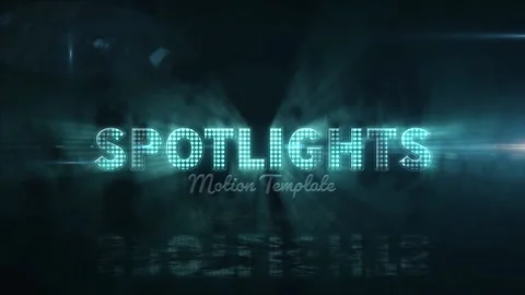 Spotlight Titles Stock After Effects