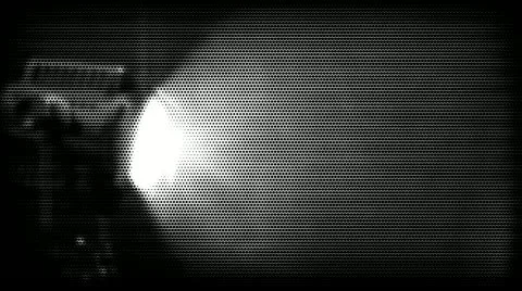 Spotlight turns up in smoke Stock Footage 12454241