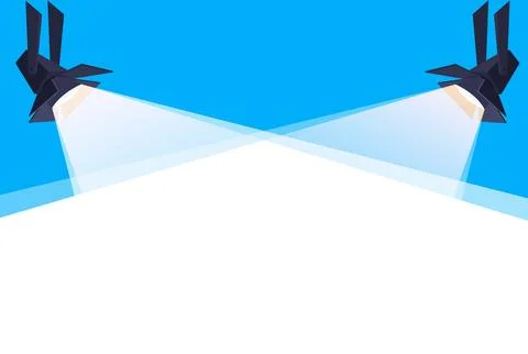 Spotlight vector background. Vector set of light. Light source, studio lighting Stock Illustration