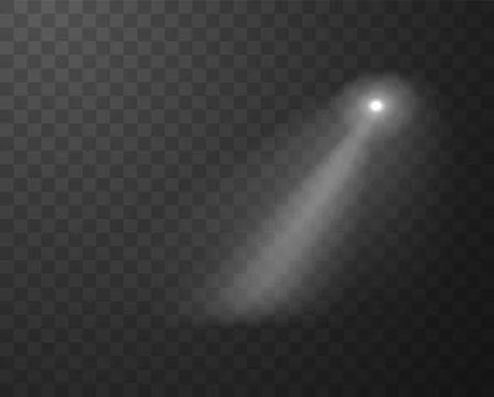 Spotlight vector effect, diagonally cone spotlight, white projector light beam Stock Illustration