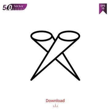 Spotlight vector icon. Best modern, simple, isolated, flat icon for website d Stock Illustration