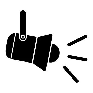 Spotlight vector icon. Simple flat style Illustrazione stock