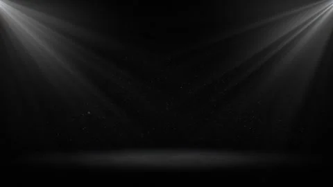 Spotlights Abstract Stage in the Dark Seamless. Scene with White Volume Lights Stock-Footage 301297974