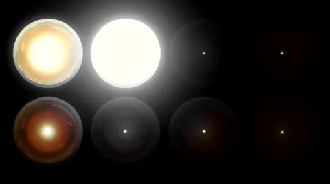 Spotlights And Lens Bulb Loop 34 Stock Footage 25865691