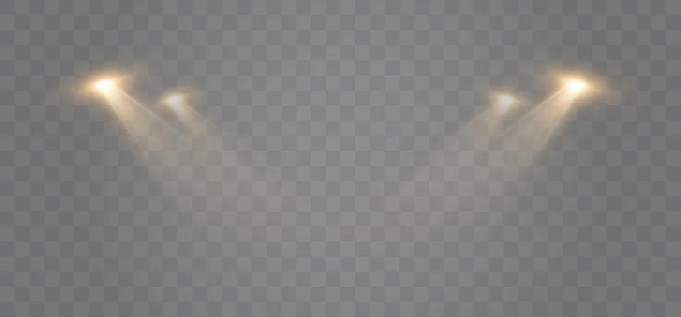 Spotlights Background. Vector Light Effect Stock Illustration