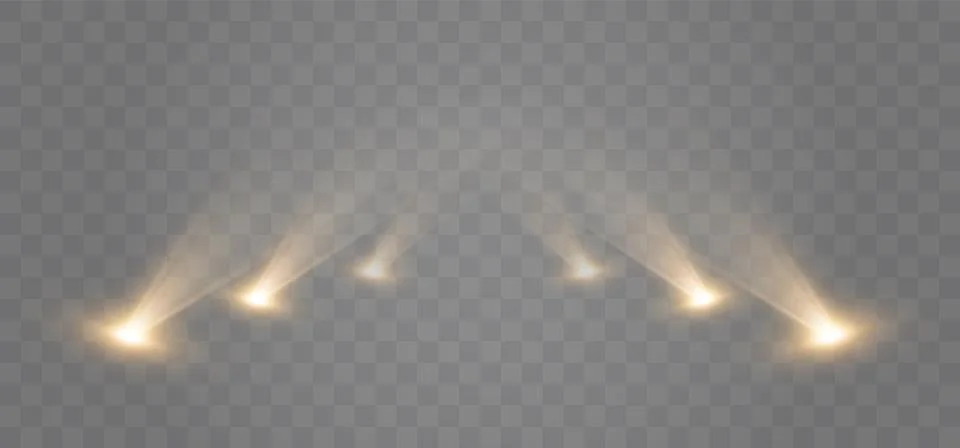 Spotlights Background. Vector Light Effect Stock Illustration