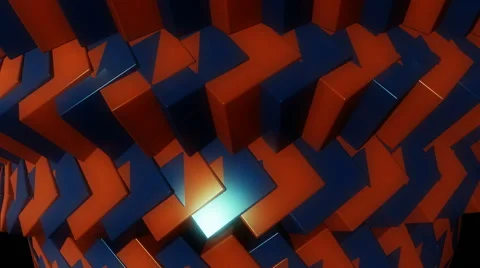 Spotlights cubes row Stock Footage 55111315