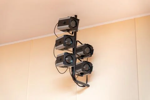 Spotlights. Stock Photos