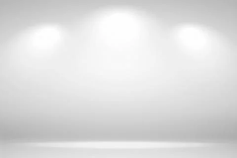 Spotlights Scene. Abstract white background empty room studio background Stock Illustration