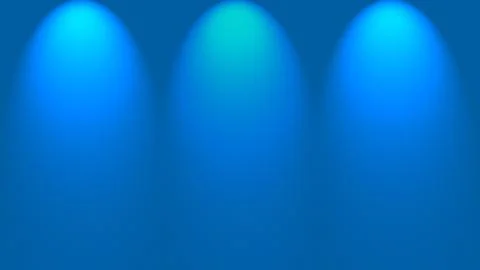 Spotlights shining down onto wall Stock Illustration