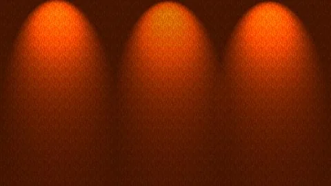 Spotlights shining down onto wall Stock Illustration