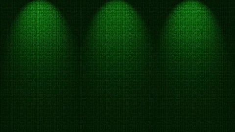 Spotlights shining down onto wall Stock Illustration