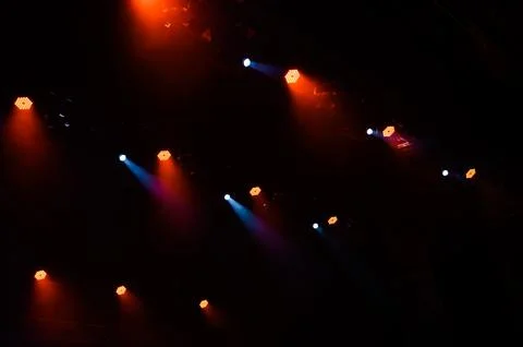 Spotlights on the stage Stock Photos