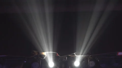 The spotlights on the stage. Stage light Stock Footage 111286657
