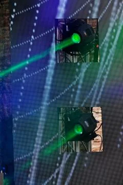 Spotlights on the wall Stock Photos