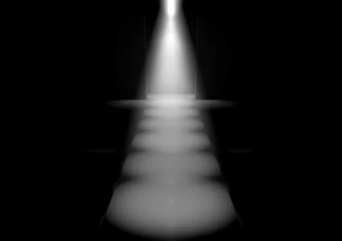 Spotlit Runway Stock Illustration