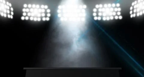 Spotlit Stage Stock Illustration