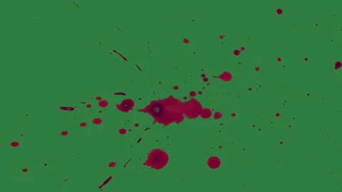 Spots Animated On Green Screen Chroma Key Background Stock Footage 338018148