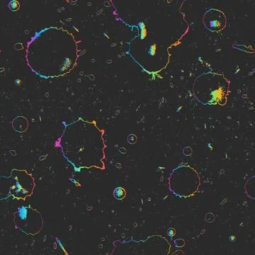 Spots grunge texture with spectrum color effect. Stock Illustration