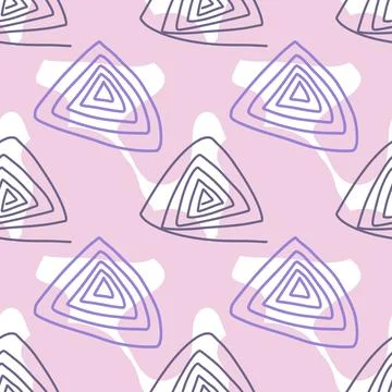 Spots, lines, dots. A seamless vector pattern of minimalist, trendy, hand-drawn Stock Illustration