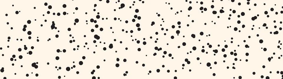 Spots pattern on nude background. Horizontal panoramic banner template Stock Illustration