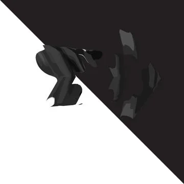 Spotted 3d symbol with a transparent background Stock-Illustration