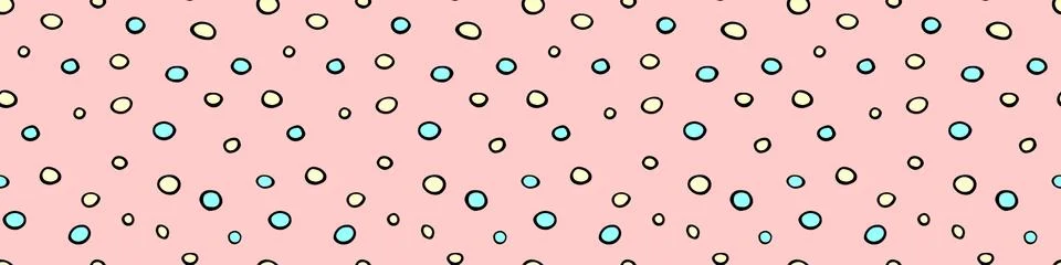 Spotted abstract vector background. Seamless pattern with spots, asymmetric r 스톡 일러스트