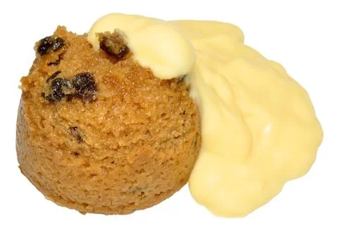 Spotted Dick Sponge Pudding Stock Photos