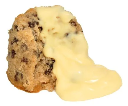 Spotted Dick Sponge Pudding Stock Photos