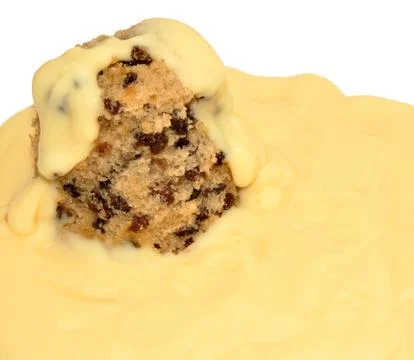 Spotted Dick Sponge Pudding Stock Photos