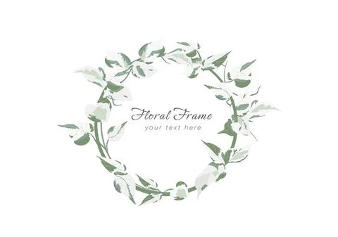 The spotted foliage wicker crown vector isolated on white background Stock Illustration