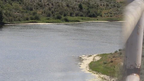 Spotted Lake and optical illusion Stock Footage 112754525