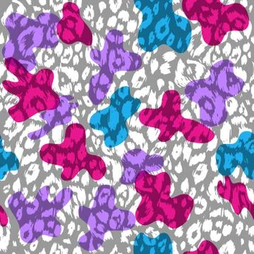 Spotted leopard background. Stock Illustration