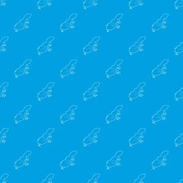 Spotted lizard pattern vector seamless blue Stock Illustration