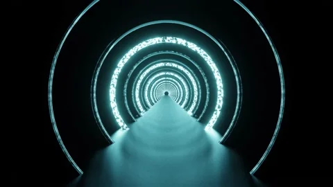 Spotted new ring tunnel VJ loop background 4K Stock Footage 213062467
