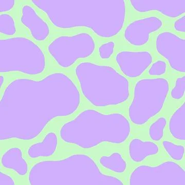 Spotted Seamless Pattern with Neon Violet Colored Abstract Shapes on Trendy.. Illustrazione stock