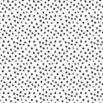 Spotted seamless pattern. Vector hand-drawn background. Illustrazione stock