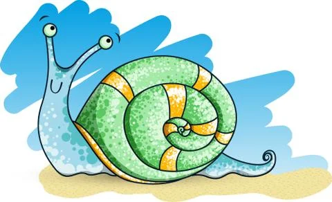 Spotted Snail Stock Illustration